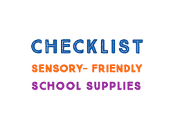 Checklist of Sensory-friendly School Supplies